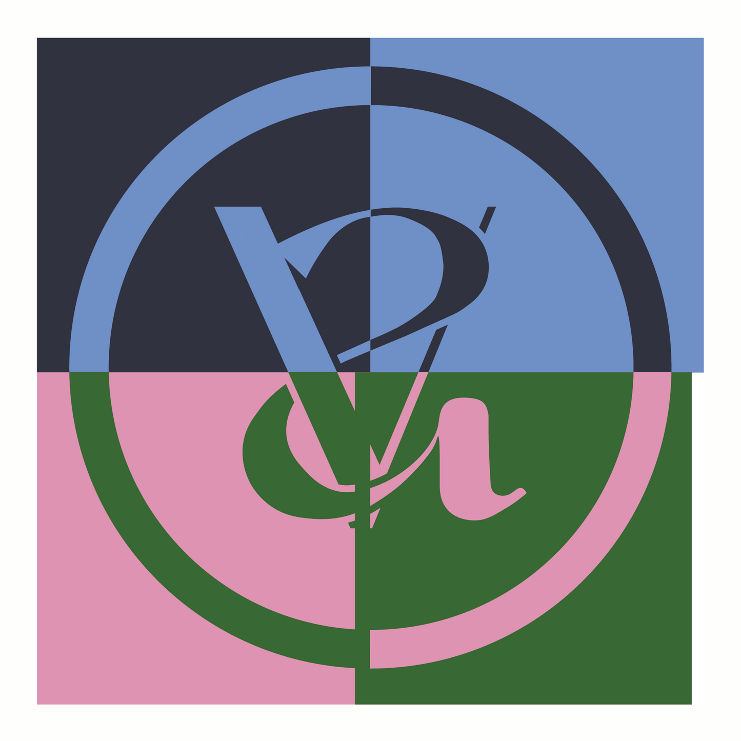 COLOUR BLOCK - GREEN, OUTTER SPACE