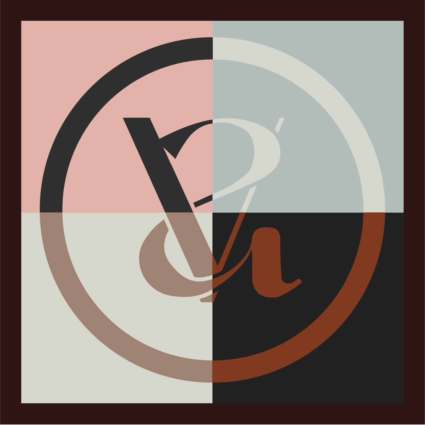 COLOUR BLOCK - SIENNA & PALE CHESTNUT