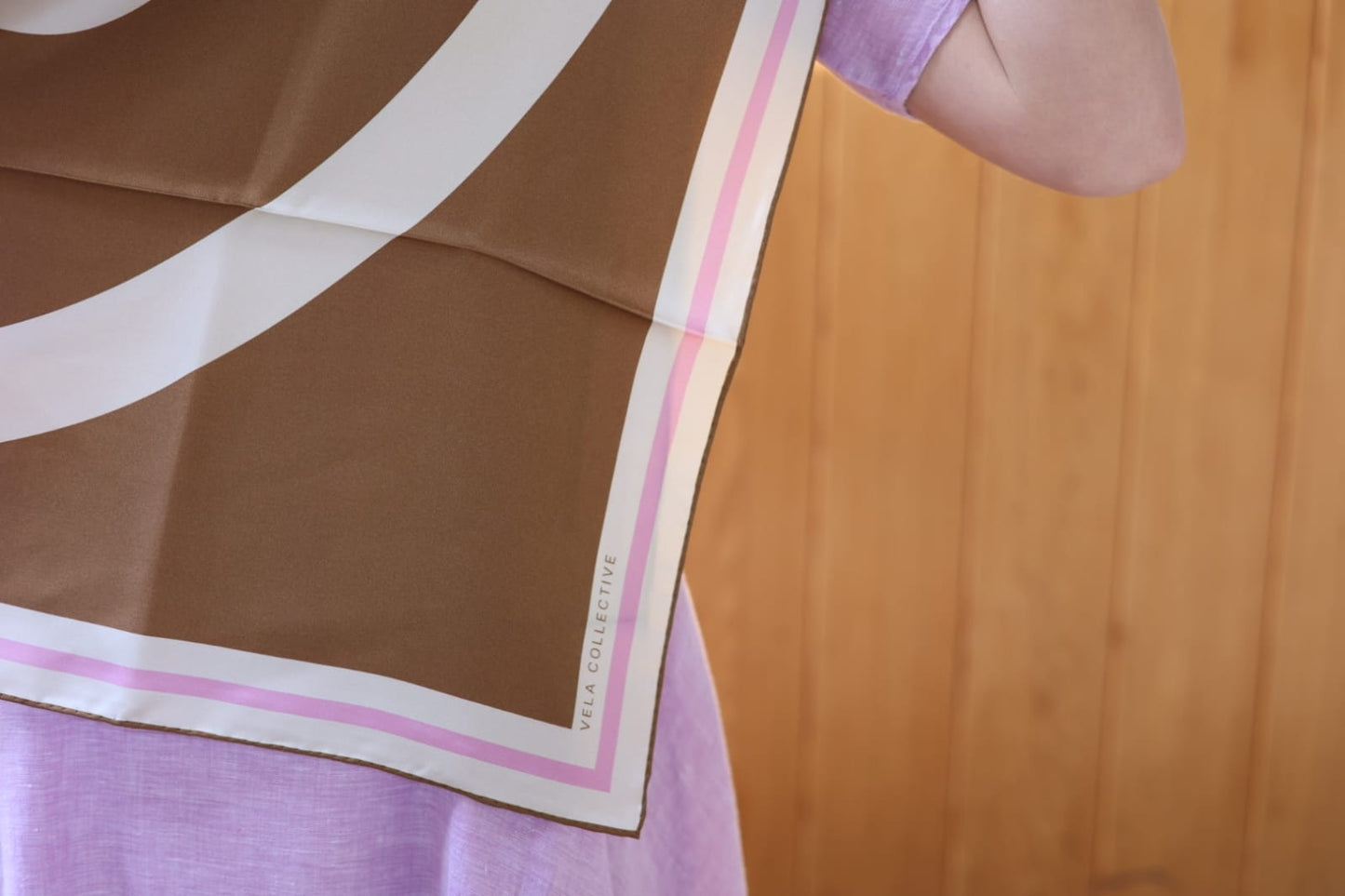 COLOUR BLOCK - LILAC & TAN