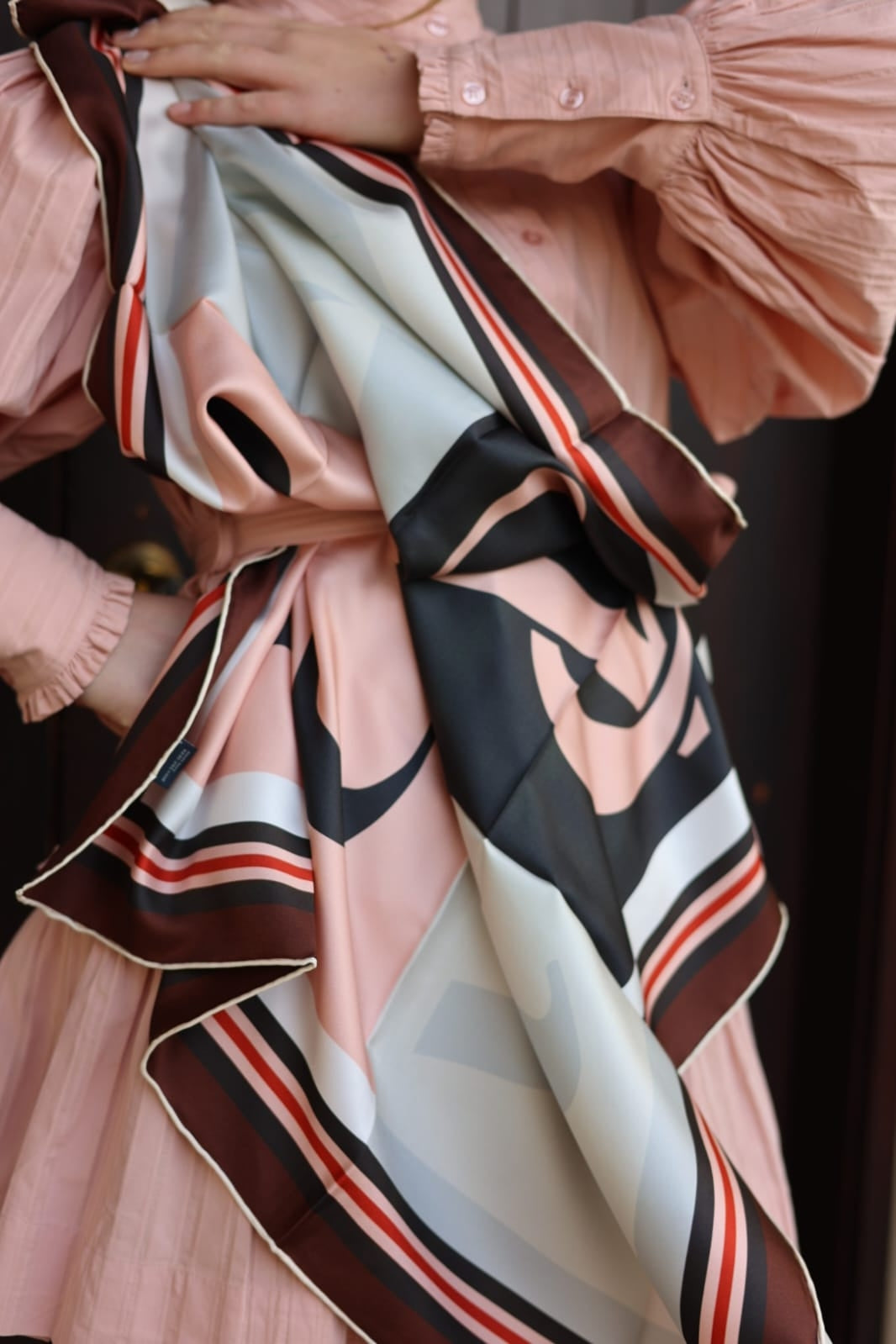COLOUR BLOCK - SIENNA & PALE CHESNUT MULTI - FAULTY